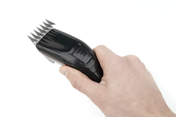 Hand with hair clippers — Stock Photo, Image