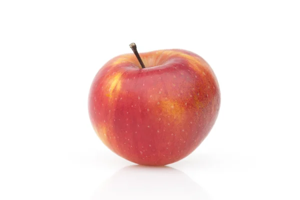 Manzana roja sobre un fondo blanco — Foto de Stock