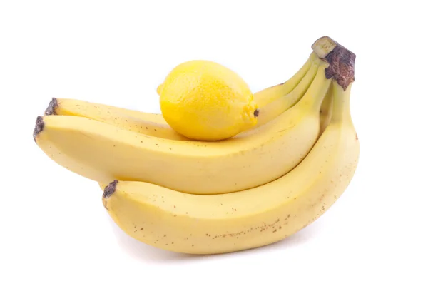 Bananas and lemon. — Stock Photo, Image