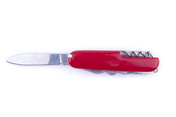 Folding knife on a white background. — Stock Photo, Image