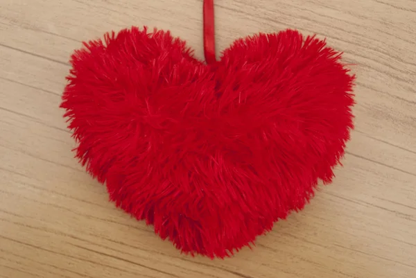 Soft red heart — Stock Photo, Image