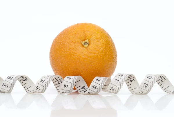 Naranja y centímetro — Foto de Stock