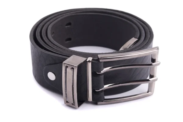 Leather pants men's belt — Stock Photo, Image