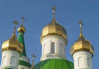 kubbe gökyüzü Ortodoks Tapınağı.