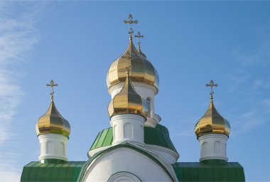 kubbe gökyüzü Ortodoks Tapınağı.