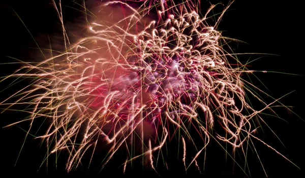 Fireworks Display for the Feast of Saint Mary in Mqabba - Malta — Stock Photo, Image