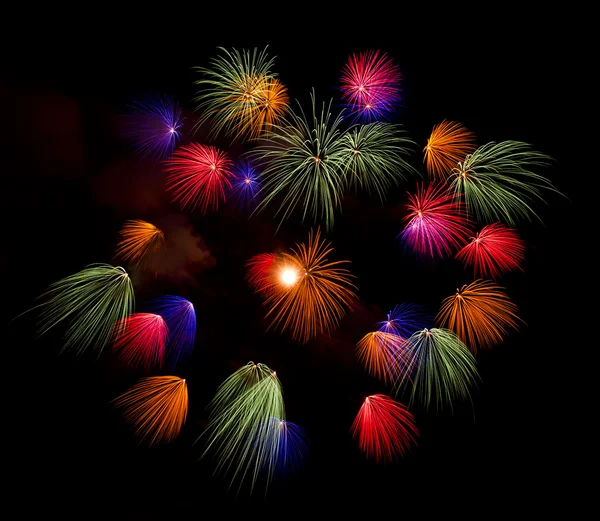 Fireworks Display for the Feast of Saint Mary in Mqabba - Malta — Stock Photo, Image