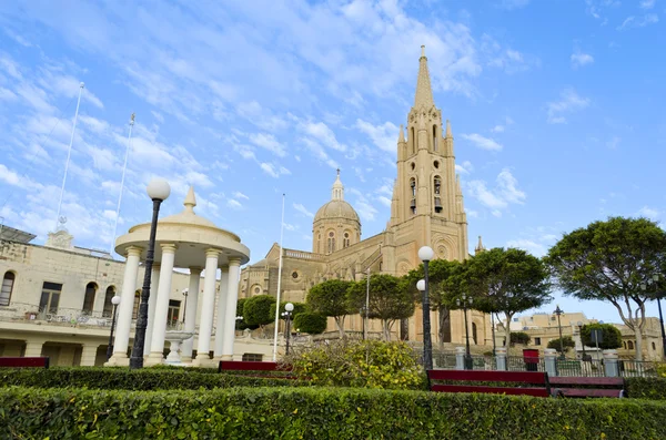 Iglesia Ghajnsielem en Gozo, Malta — Foto de Stock