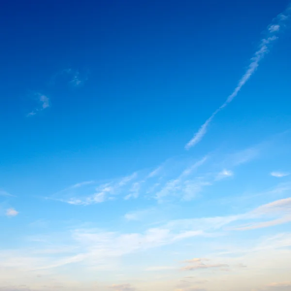 Light clouds in the blue sky