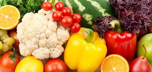 Fondo colorido de frutas y verduras —  Fotos de Stock