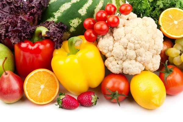 Conjunto útil de frutas e legumes — Fotografia de Stock