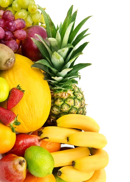 Set of fruits isolated on white background — Stock Photo, Image
