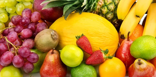 Background of various ripe fruits — Stock Photo, Image
