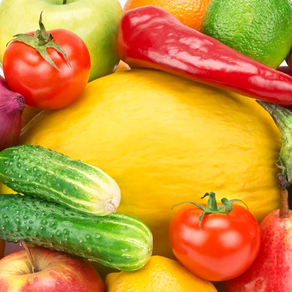 Set of fruits and vegetables — Stock Photo, Image