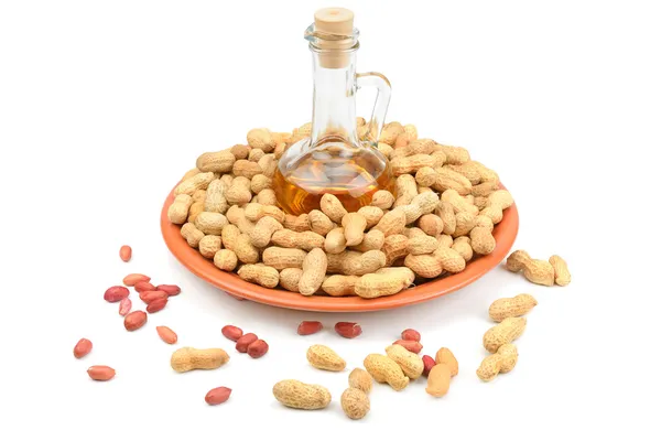 Peanuts and peanut butter — Stock Photo, Image