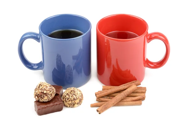 Tasse Tee isoliert auf weißem Hintergrund — Stockfoto