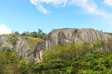 dağlar ve mavi gökyüzü sri Lanka