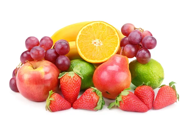 Frutos aislados sobre fondo blanco — Foto de Stock