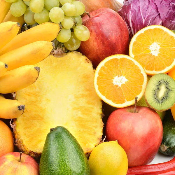 Establecer frutas y verduras — Foto de Stock