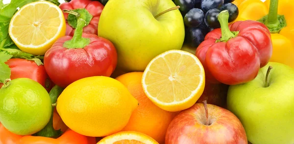 Set of fruits and vegetables — Stock Photo, Image