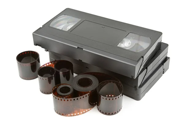 Videocassette e film — Foto Stock