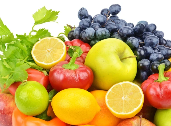 Set of fruits and vegetables — Stock Photo, Image