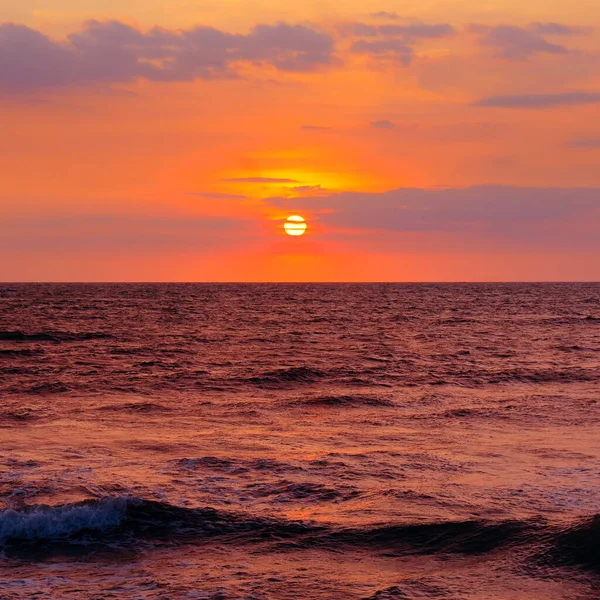 Seascape Sunset Horizon Water Vacation Travel Concept — Stock Photo, Image