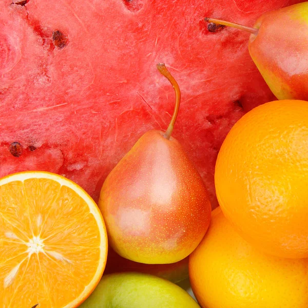 Hermoso Fondo Brillante Varias Frutas —  Fotos de Stock