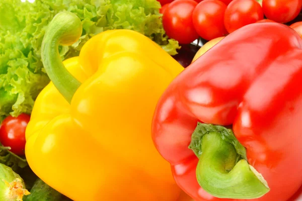 色彩艳丽的各种蔬菜背景 — 图库照片