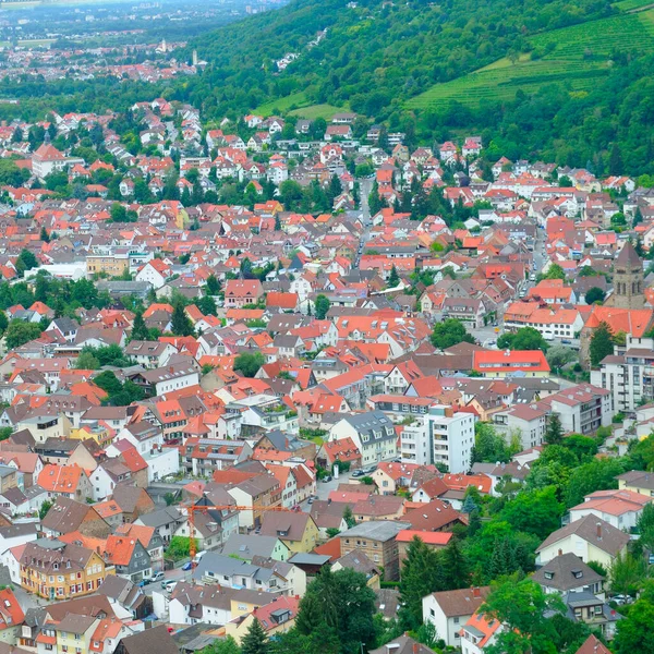 City Beautiful Architecture Bright Roofs Parks Top View — Stock Photo, Image