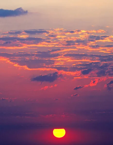 Céu Nublado Colorido Nascer Sol Textura Céu Fundo Abstrato Natureza — Fotografia de Stock