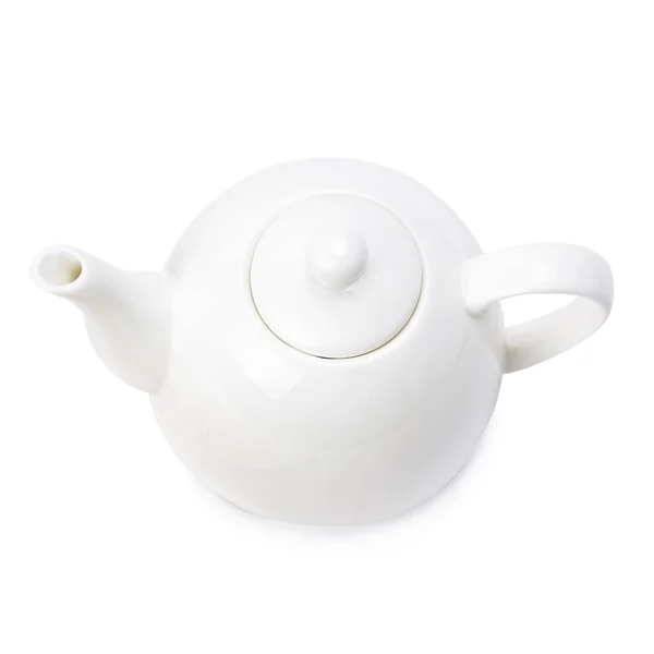 Porcelain Teapot Isolated White Background — Stock Photo, Image