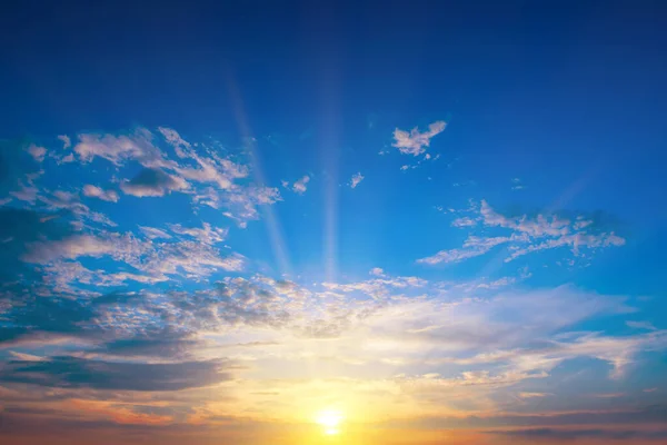 Cielo Atardecer Para Fondo Amanecer Cielo Nube Por Mañana — Foto de Stock