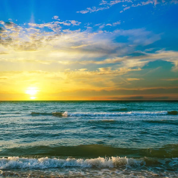 Beautiful Sunset Beach Tropical Sea — 图库照片