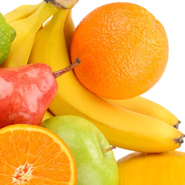 Frutos Aislados Sobre Fondo Blanco — Foto de Stock