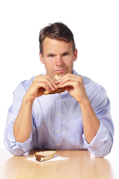 Lunchtime for man — Stock Photo, Image