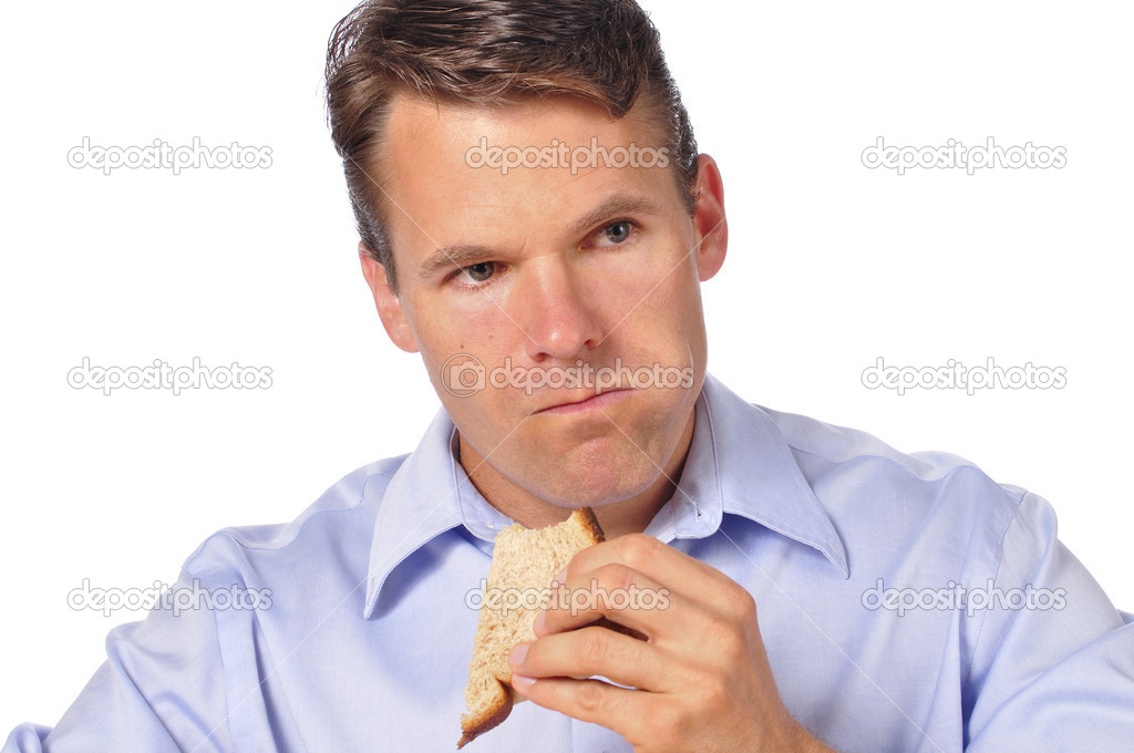 Man eating