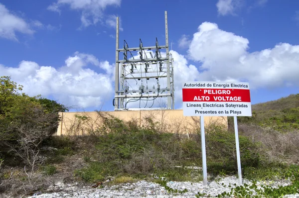 High voltage danger — Stock Photo, Image