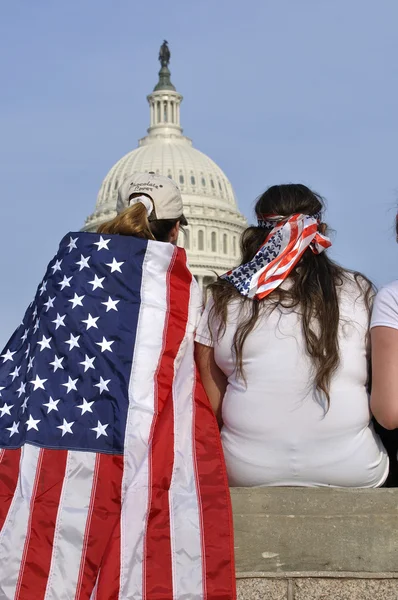 Washington DC - 10. dubna 2013: demonstranti zobrazit t — Stock fotografie