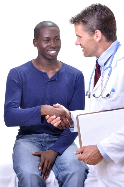 Umowy pacjenta lekarz — Zdjęcie stockowe