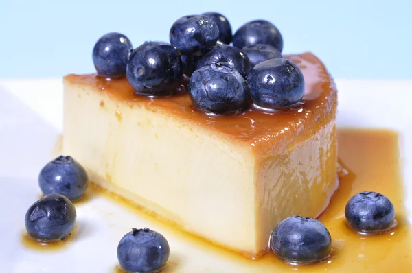 Blueberry flan — Stock Photo, Image