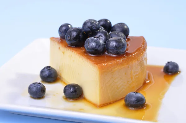 Blueberry flan — Stock Photo, Image