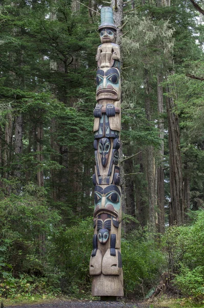 Tlingit totem pole — Fotografia de Stock