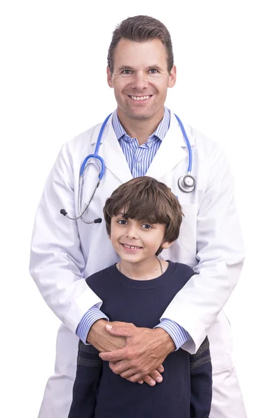 Doutor e filho — Fotografia de Stock