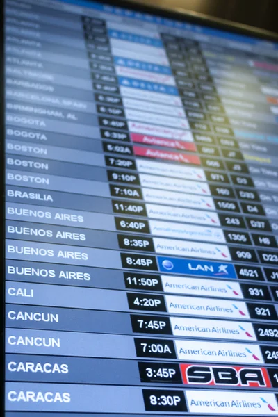 Air travel schedule — Stock Photo, Image