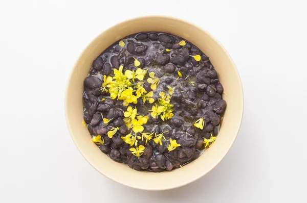 Beans and flowers — Stock Photo, Image