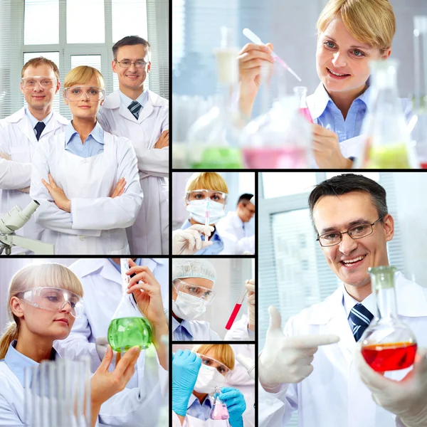 Wetenschappers aan het werk — Stockfoto