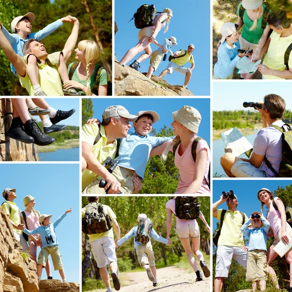 Famiglia in viaggio — Foto Stock