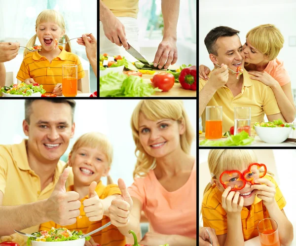 Healthy family — Stock Photo, Image