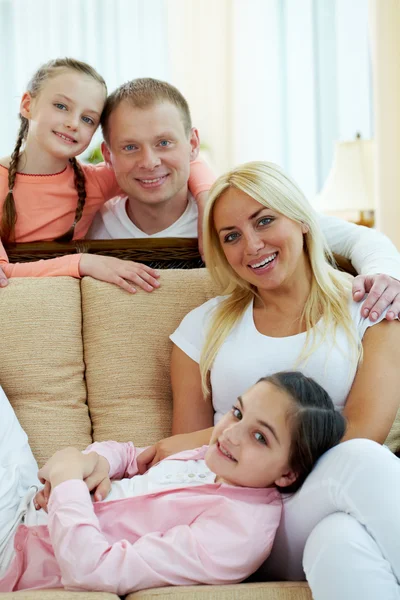 Friska familjen — Stockfoto